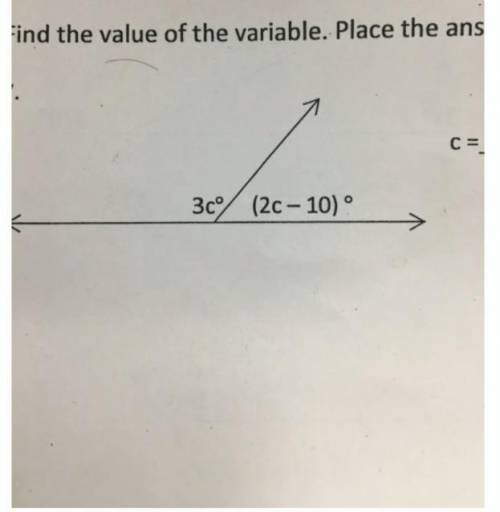 Find the value of the variable anyone please help me!!