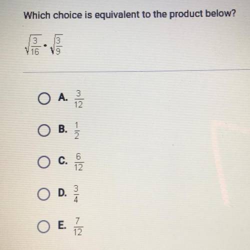 Which choice is equivalent to the product below?