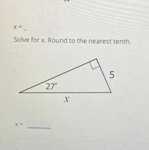 PLSSSSS HELPPP solve for x, round to nearest tenth