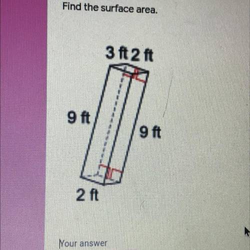 Find the surface area.