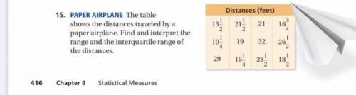 Interpret the range and interquartile range of the data

I already did the range
And the interquar
