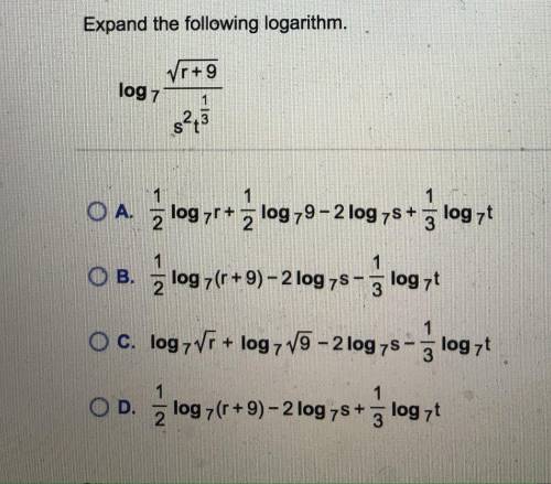 Does anyone know how to expand this logarithm?