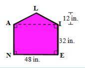 Find the area of each figure. A = _ in²