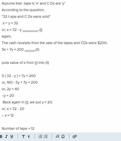 I need help with my maths work.

don't send me links I cant open links 
A music store had a sale on