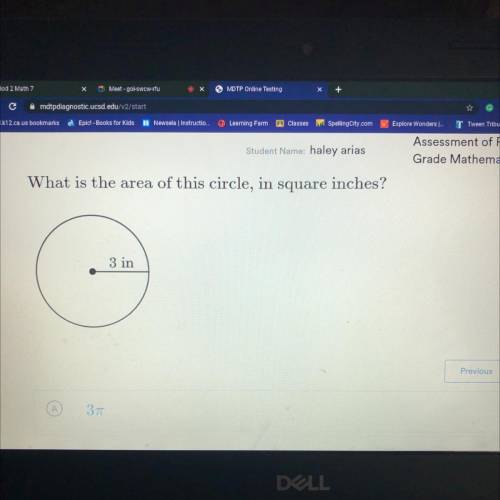 The answer choices are 3π 9π 12π 36π