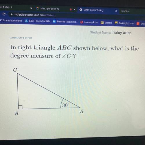 Answer choices are
A:50
B:60
C:120
D:150
