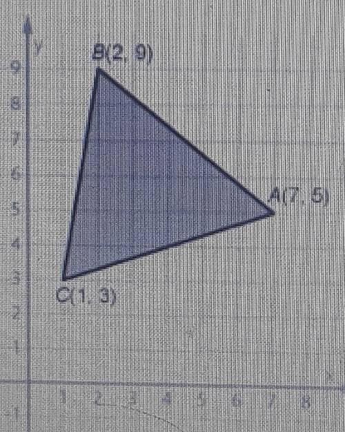 ABC is translated 4 units to the left and 8 units up, then reflected across the y-axis. Answer the