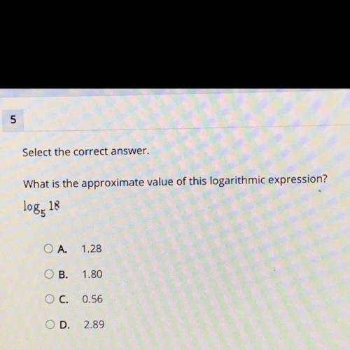 What is the approximate value of this logarithmic expression?
