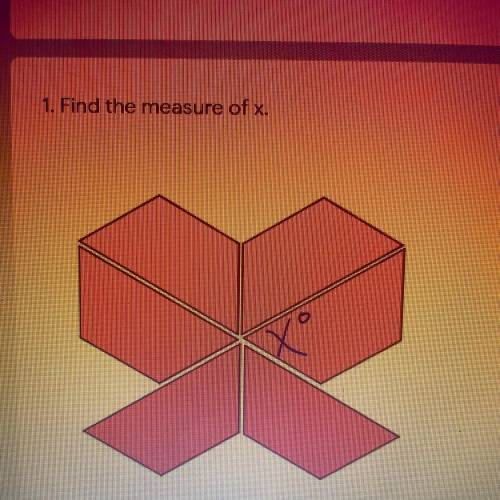 Find the measure of x.