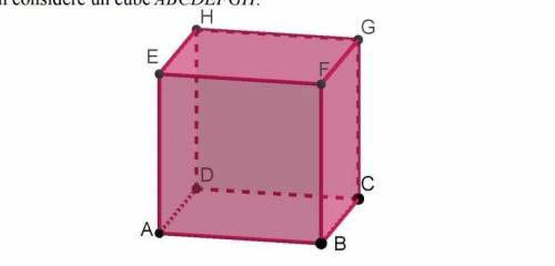 Someone help me please

An ABCDEFGH cube is considered. We note K the middle of [CD]. Point I is a