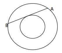 In the concentric circles below, the smaller circle has a radius that

is 2/3 of the radius of the