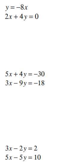 What's the solutions to these using substitution method. Pls show your work that would help a lot.
