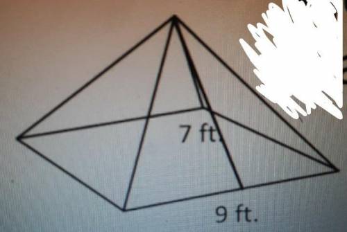 Find the surface area of the square pyramid PLEASE NO LINKS OR PHOTOS I'll give brainliest ​