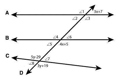 In the following diagram line C intersects line D.

Using complete sentences, classify the relatio