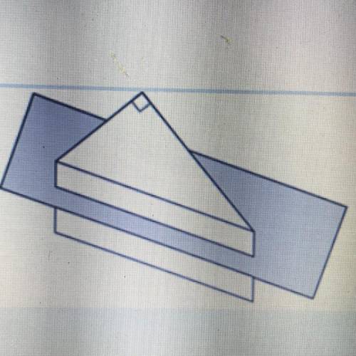 A plane slices through a prism parallel to the bases to create a cross section shaped like a right