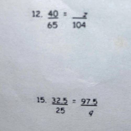 Please answer #12 and 15 ... proportions?