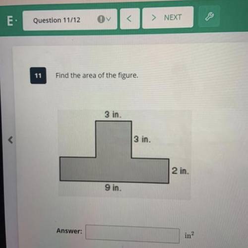 What is the area of the figure ?