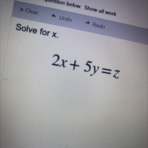 What would x equal in this equation