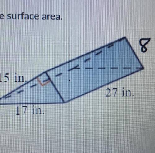 Find the surface area 
No link please and thank you