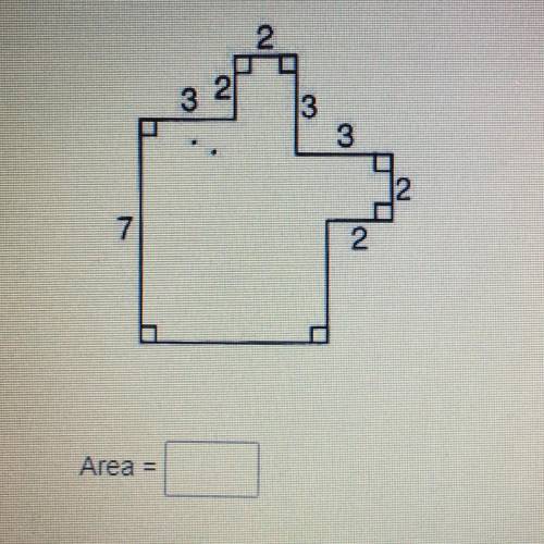 HELP PLEASE
Find the area with the given picture