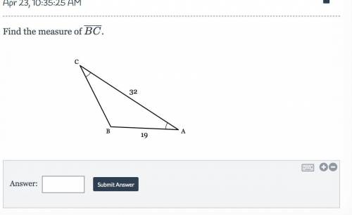 What is the measure of BC?