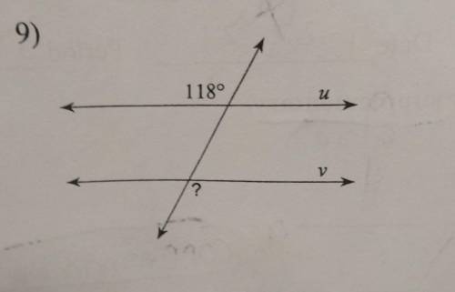 Find the measure of the indicated angle that makes lines u and v parallel PLEASE HELP​