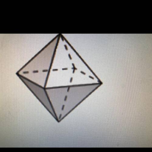 Find the volume of this regular octahedron in which each of the 8 faces in an equilateral triangle