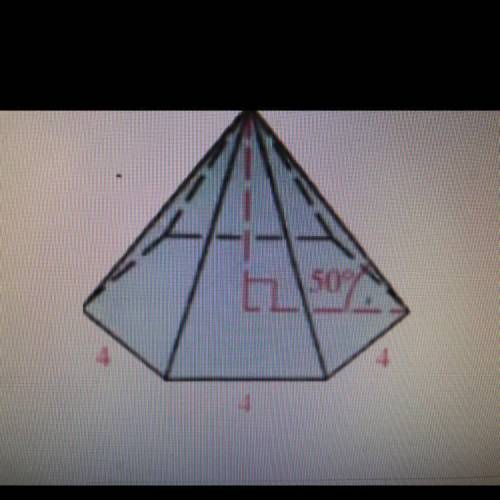 Find the volume of this regular hexagonal pyramid