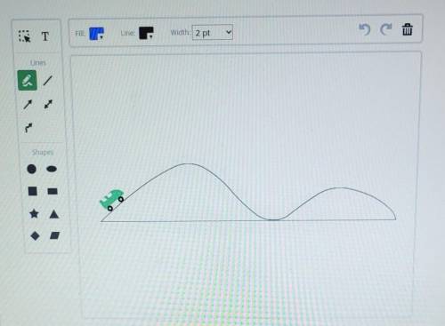 Here's the design information for the roller coaster: . The track has two hills. The mass of a roll