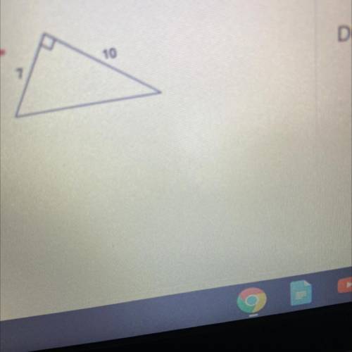 Pythagorean Theorem Determine the length of the missing side?