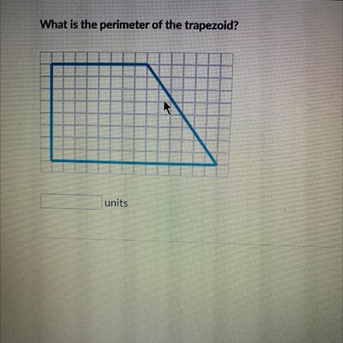 What is the perimeter of the trapezoid?
units