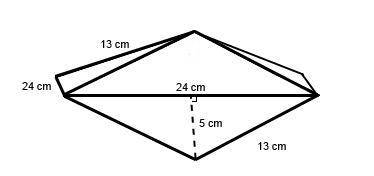 Two identical square pyramids were joined at their bases to form the composite figure below. 2 squa
