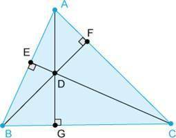 What type of triangle center is shown as point D in the figure?

Question 19 options:
A) 
Orthocen