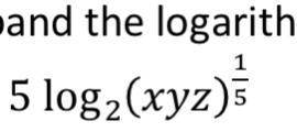 Expand logarithm equation￼￼