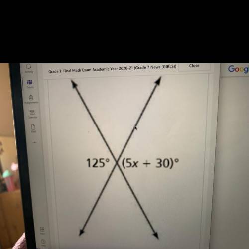 Use angle relationships and find the value of x.