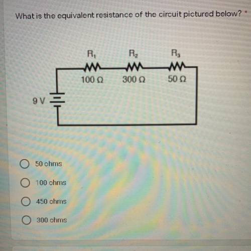 What is the equivalent resistance of the circuit pictured below?