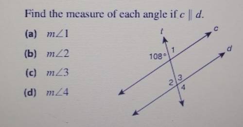 Find the measure of each angle if C D​