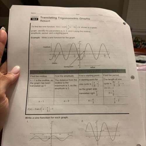Help with 1 and 2 please
