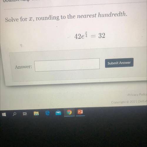 Solve for x rounding to the nearest hundredth. will give brainlest