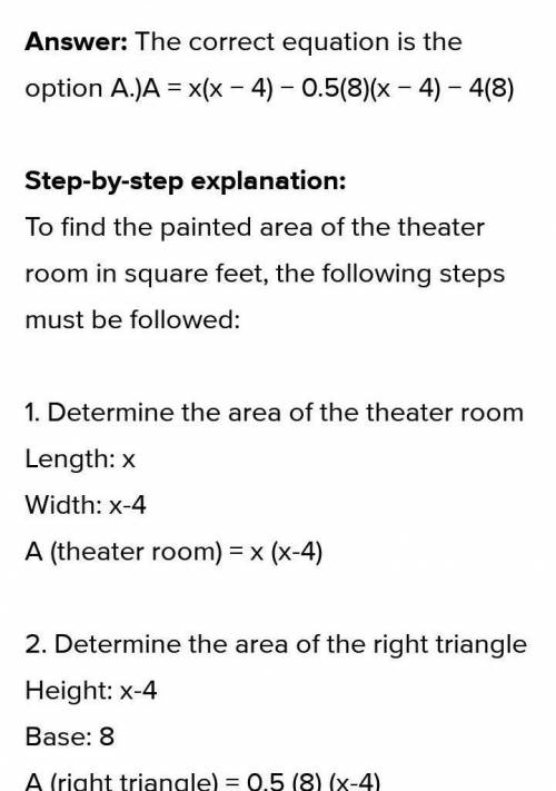A local school needs to paint the floor of its theater room, where the length of the floor, x, is at