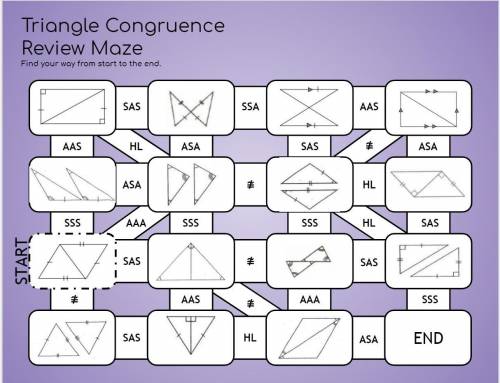 Triangel congruency maze, HELPPPPPPP (repost #2)