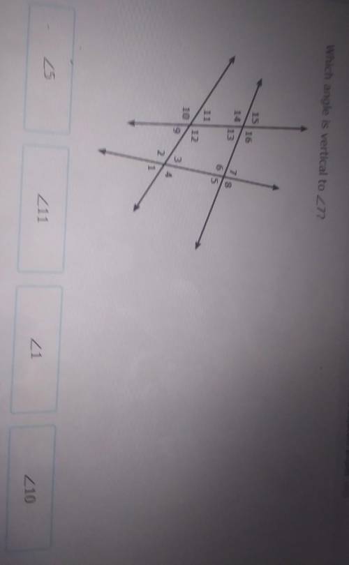 Which is vertical to <7​