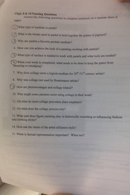 I need help with numbers 4,7,8, and 10-15.