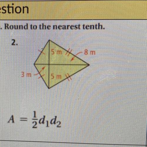 Find the area of the figure. Round to the nearest tenth