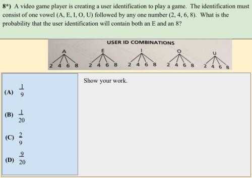 A video game player is creating a user identification to play a game. The identification must consi