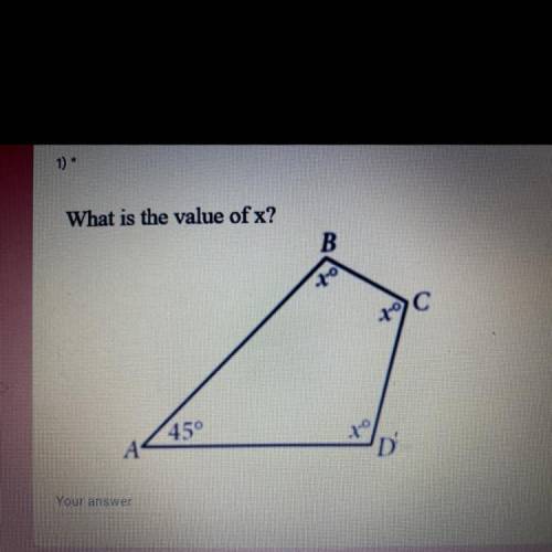 What is the value of x?
Who ever answers the question I’ll give you brainliest