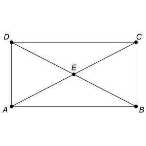 Quadrilateral ABCD is a rectangle. BE=3x−7 and AC=8x−20.
What is BE?