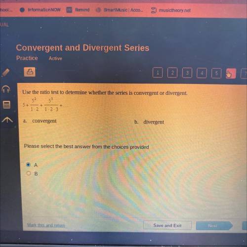 Convergent and Divergent Series

Practice
Active
Use the ratio test to determine whether the serie