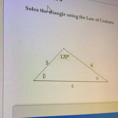 Solve triangle using law of sine