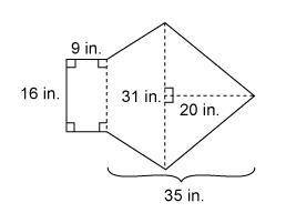 What is the area of this figure?

Drag and drop the appropriate number into the box.A = Response a